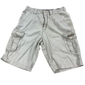 Rare Billabong Cargo‎ Shorts Men's Size 28 Beige Y2K 100% cotton